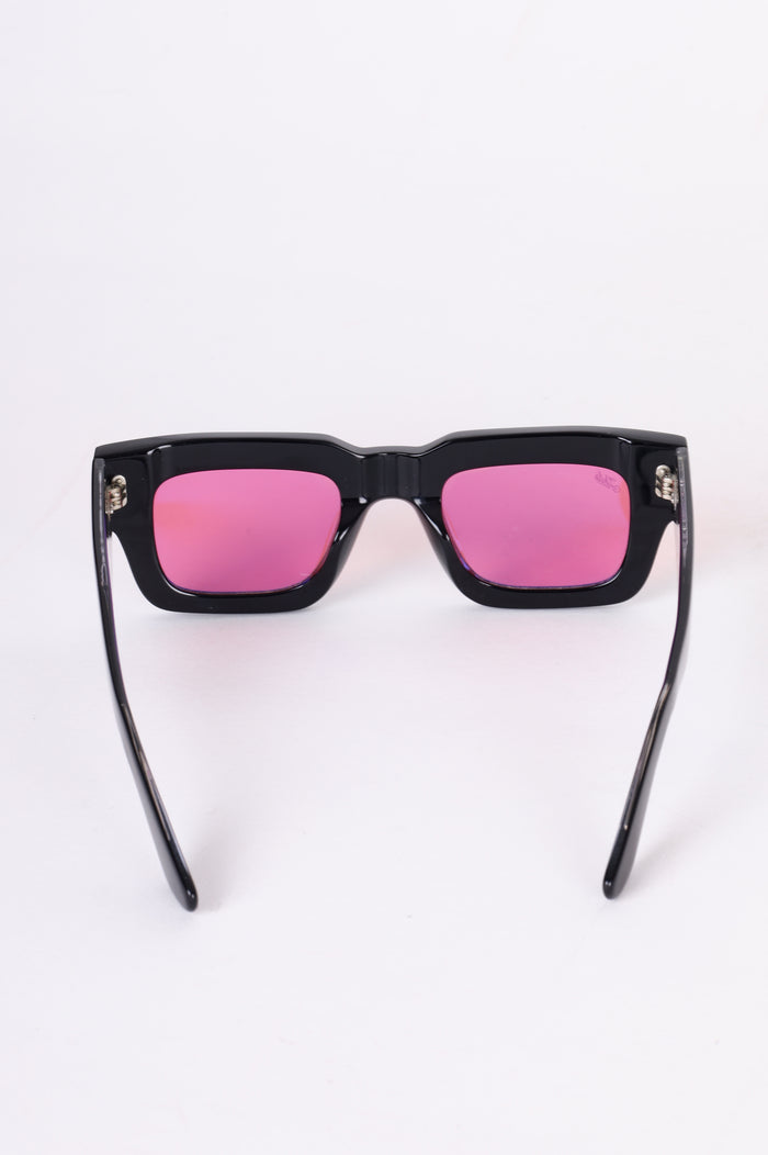Akila Womens Black Sunglasses Size O/S
