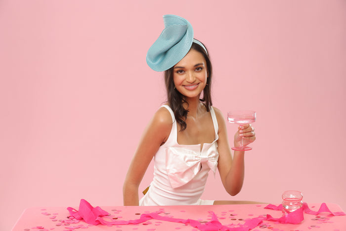 Alexia Fascinator Blue - Accessory - Morgan and Taylor