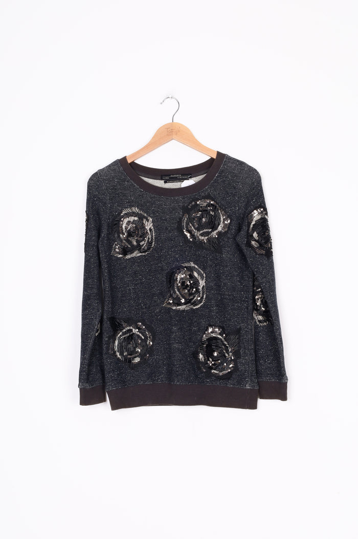 AllSaints Womens Grey Sweatshirt Size 6