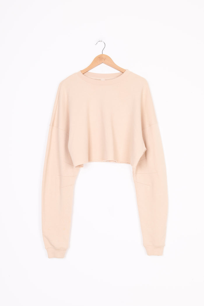 ALO Womens Beige Sweatshirt Size L