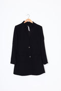 Amaya Womens Black Blazer Size 10