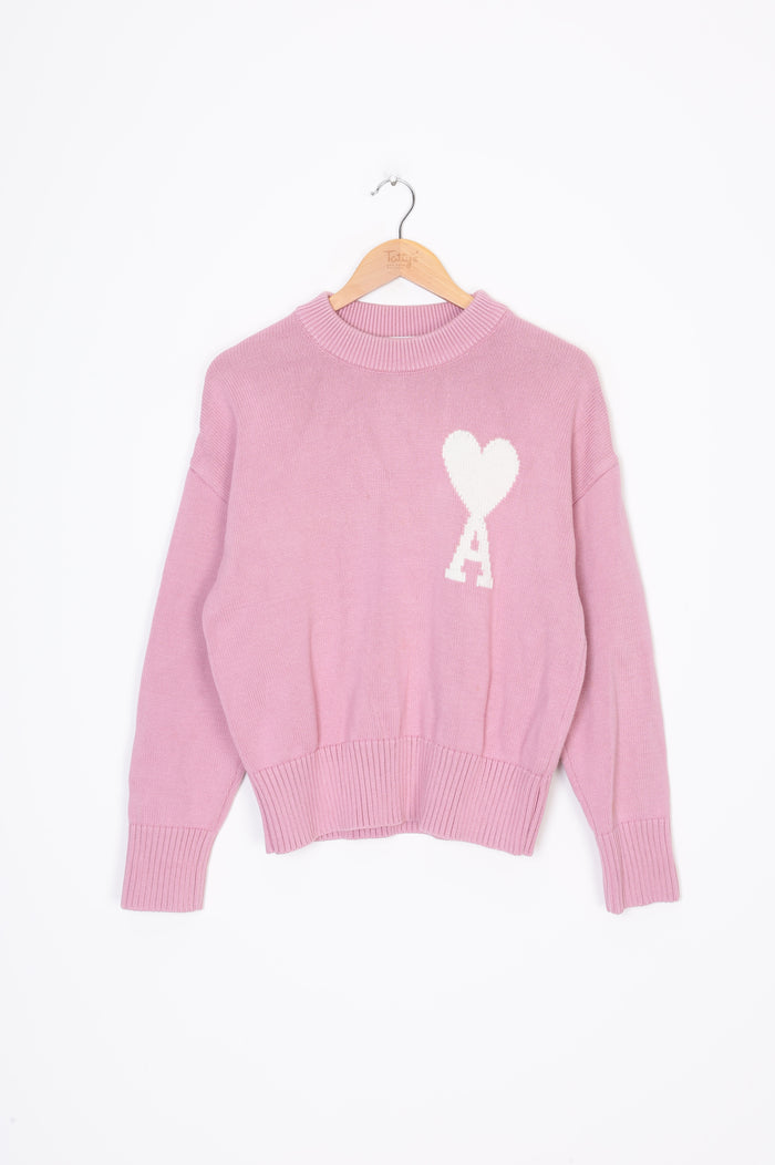 Ami Womens Pink Jumper Size M