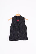 Andrea Moore Womens Grey Vest Size 6
