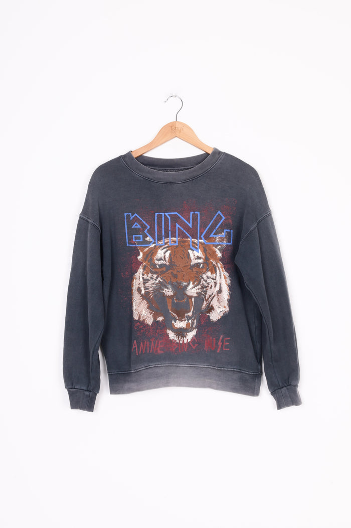 Anine Bing Womens Grey Sweatshirt Size XS