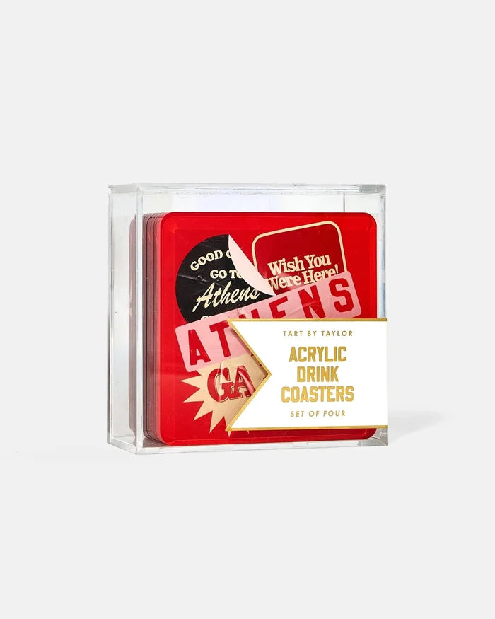 Athens, GA Acrylic Square Coaster - Set of 4