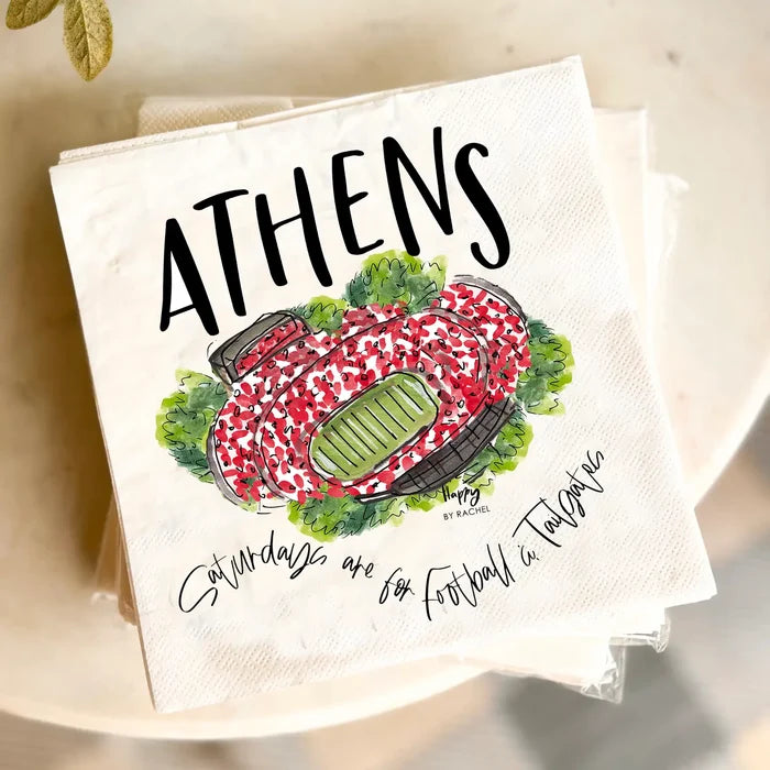 Athens, GA Tailgate Napkins | Pack of 20
