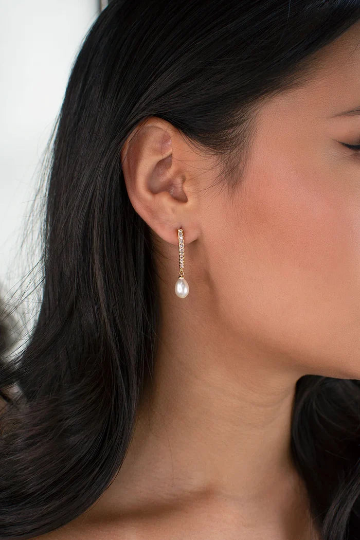 Audelia Pearl Drop Earring - Jewellery - Windsor Bridal Jewellery