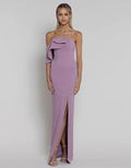 Audrey Ruffle Back Gown 14 Lilac - Dress - Bariano