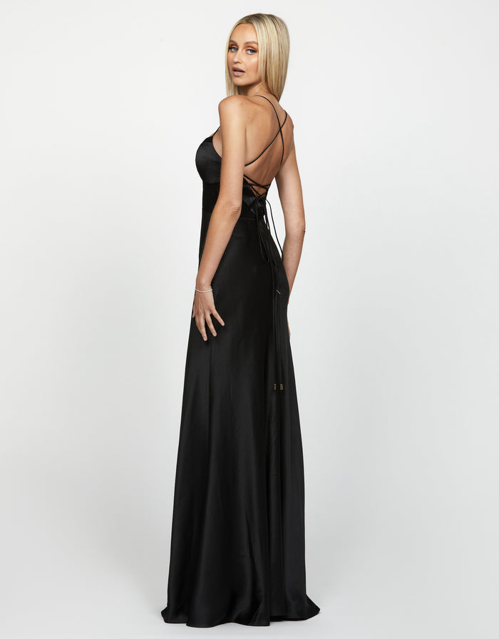 Augusta Sheer Panelled Gown - Dress - Bariano