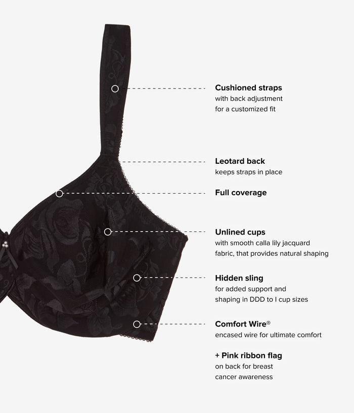 Awareness Underwire Bra: Black