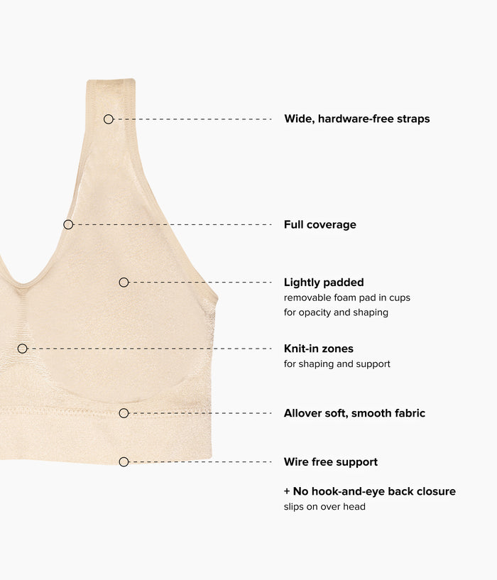 B-Smooth® Wire Free Bralette: Sand