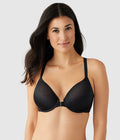 Back Appeal® Front Close T-Shirt Bra: Black