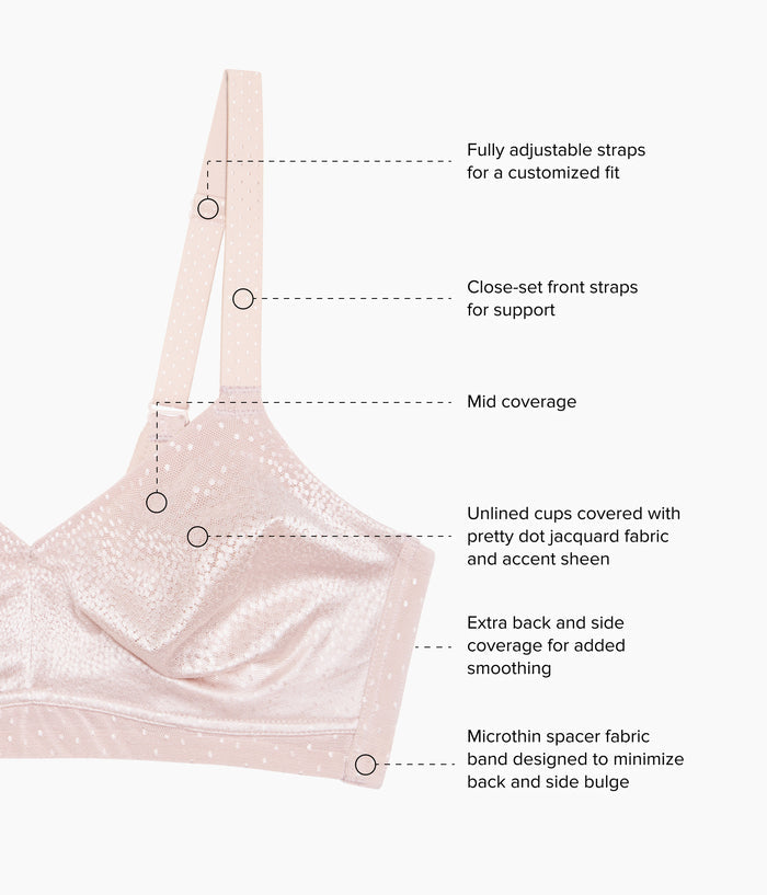 Back Appeal® Wire Free Bra: Rose Dust