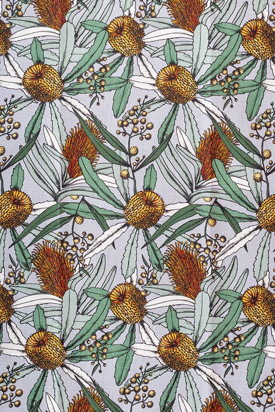 Banksia Grey Cotton Tie - Accessory - Peggy and Finn