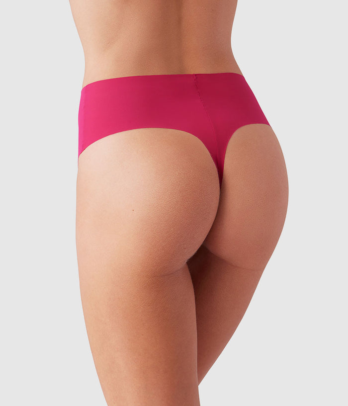 b.bare Hi-Waist Thong: Cerise