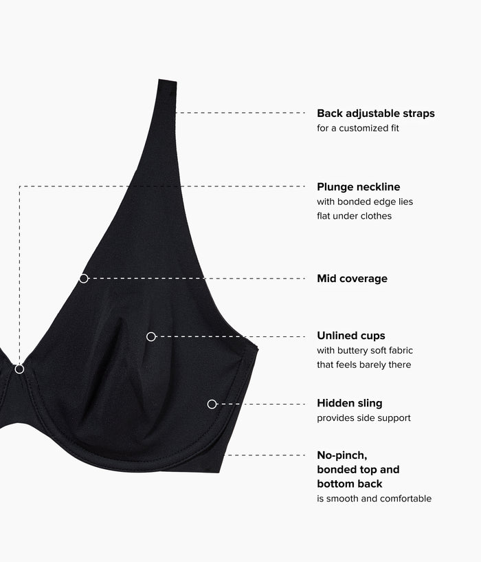 Better Than Braless™ Underwire Bra: Black