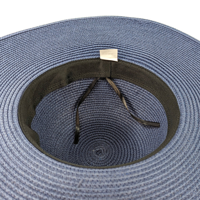 Blooming Flowers Foldable Hat - Navy Blue
