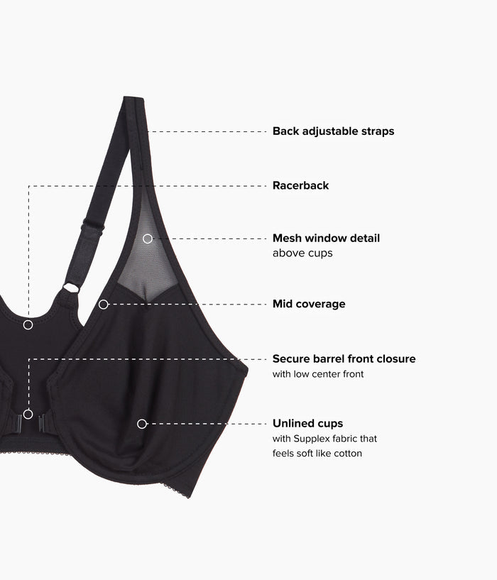 Body by Wacoal Racerback Underwire Bra: Black