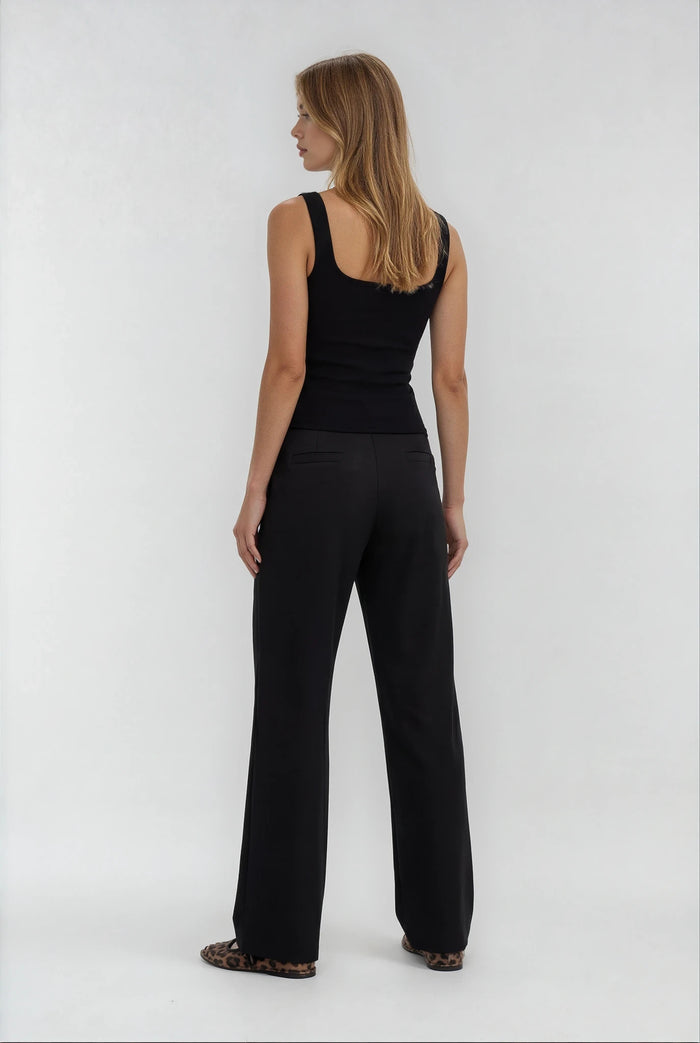 BOGILVY-LIV-DAMEN STOFFHOSE-BLACK-HINTEN2