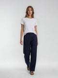 BOGILVY-LIV-DAMEN STOFFHOSE-NAVY-VORNE