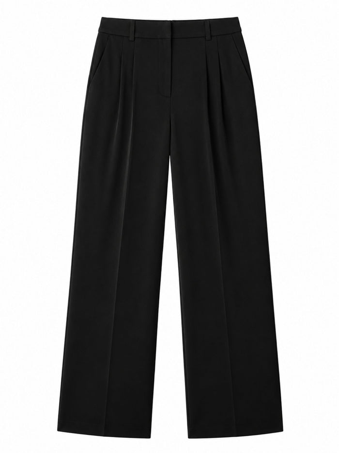 Bogilvy - LIV 2.0. - Damenstoffhose mit weichem Griff, Mid-Waist, Black