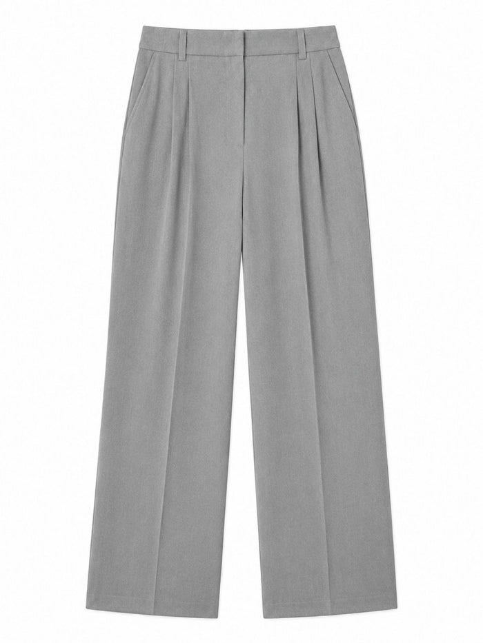 Bogilvy - LIV 2.0.- Damenstoffhose mit weichem Griff, Mid-Waist, Grey