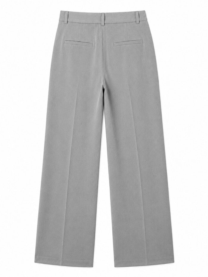 Bogilvy - LIV 2.0.- Damenstoffhose mit weichem Griff, Mid-Waist, Grey