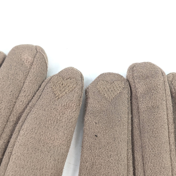 Bow And Faux Gloves - Mink