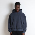 Bowery Crop Hoodie II | Relaxed, Drop-Shoulder Vintage Navy