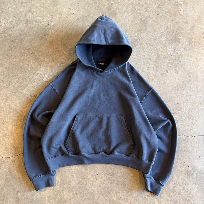 Bowery Crop Hoodie II | Relaxed, Drop-Shoulder Vintage Navy