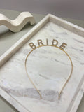 Bride Rhinestone Headband - Gold - Giftware - Honey Fawn