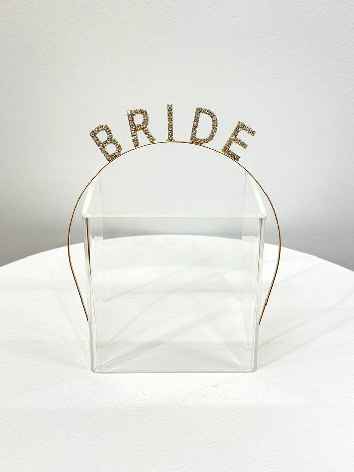 Bride Rhinestone Headband - Gold - Giftware - Honey Fawn