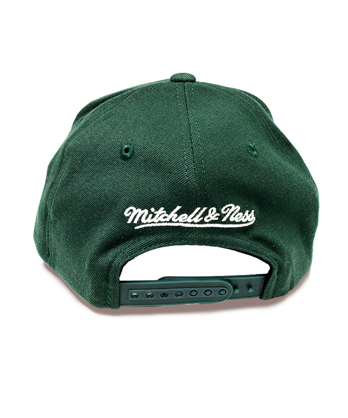 Brooklyn Nets Dark Green Snapback Hat by Mitchell & Ness