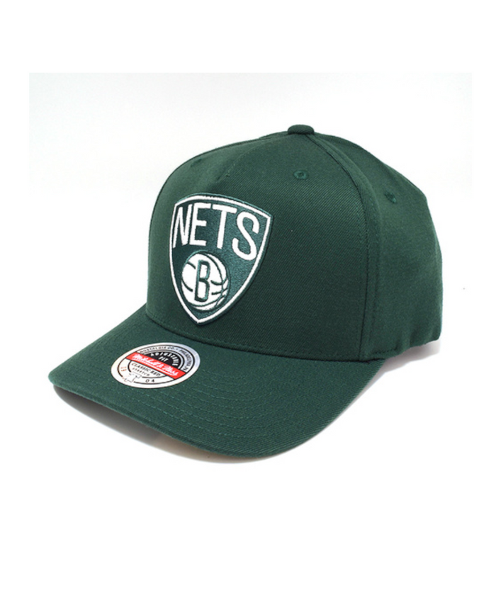 Brooklyn Nets Dark Green Snapback Hat by Mitchell & Ness