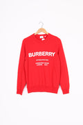 Burberry Womens Red Sweatshirt Size XS