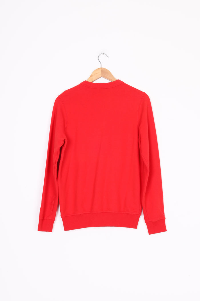 Burberry Womens Red Sweatshirt Size XS
