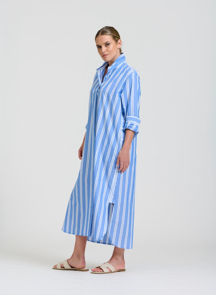 Button Longline Shirtdress