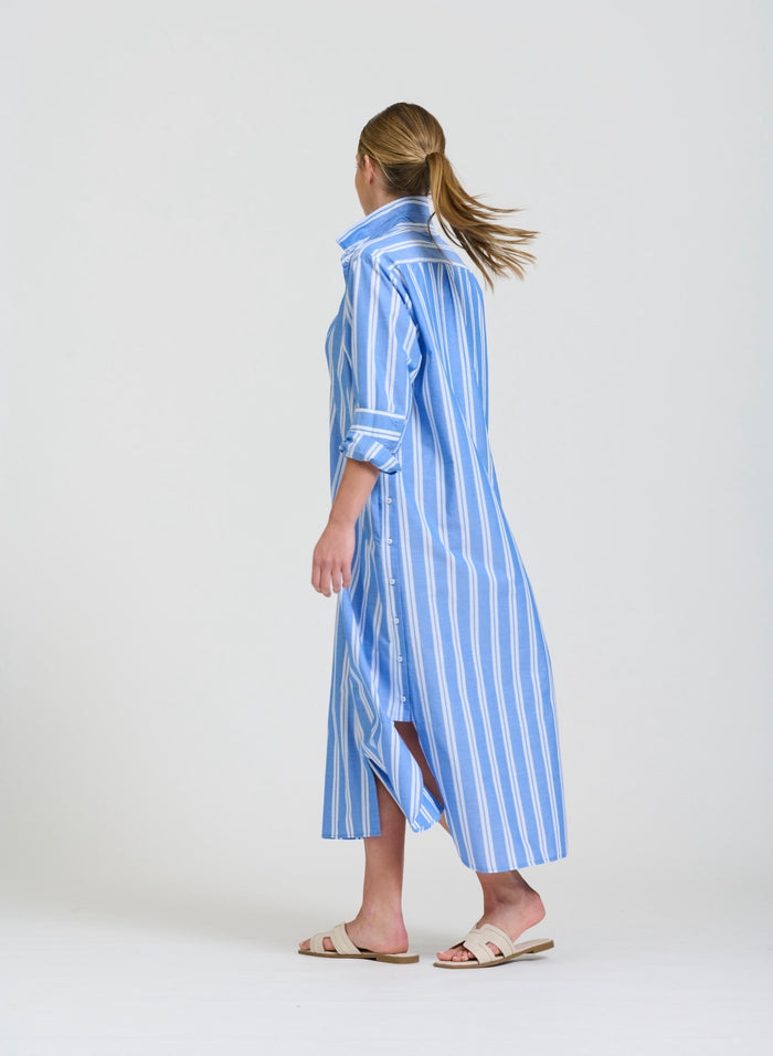 Button Longline Shirtdress