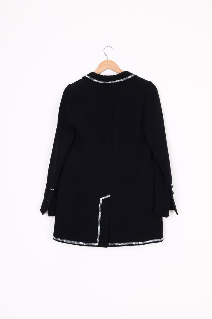 BW 36.174 Womens Black Blazer Size 8