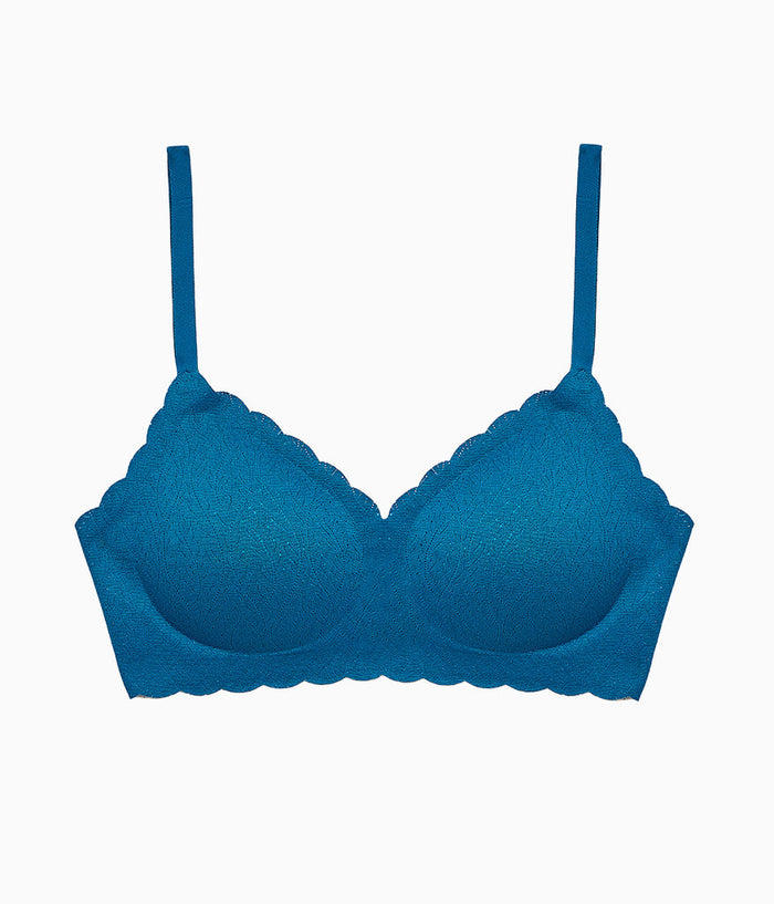 b.wow'd Lace Wire Free Bra: Moroccan Blue