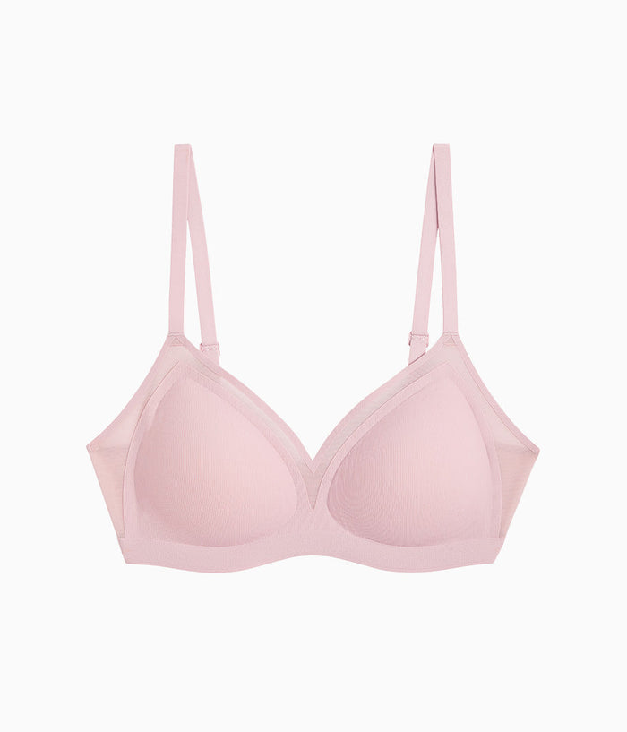 b.wow'd Modern Wire Free Bra: Blush Pink