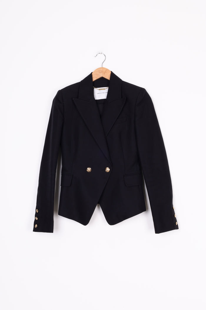 Camilla and marc Womens Black Blazer Size 6