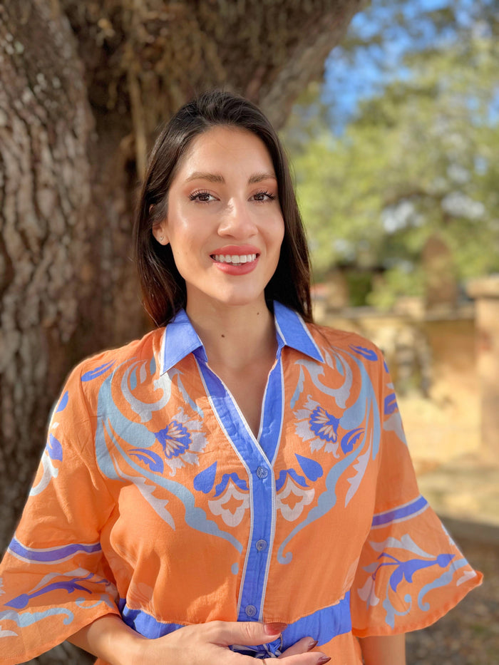 Cape Midi | Fleur Orange