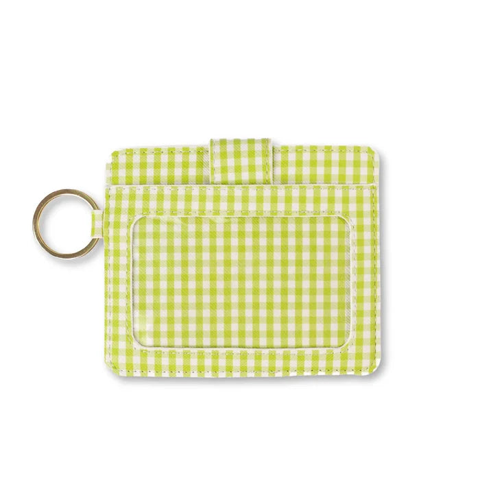 Card Wallet | Green Gingham