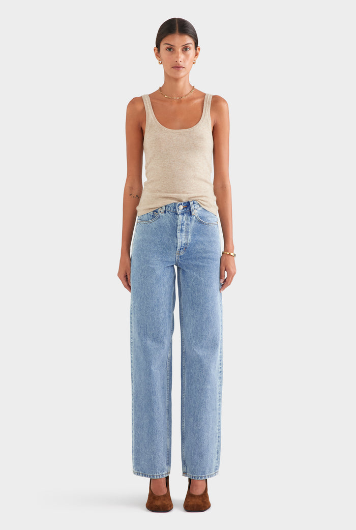 Cashmere Tank - Sand