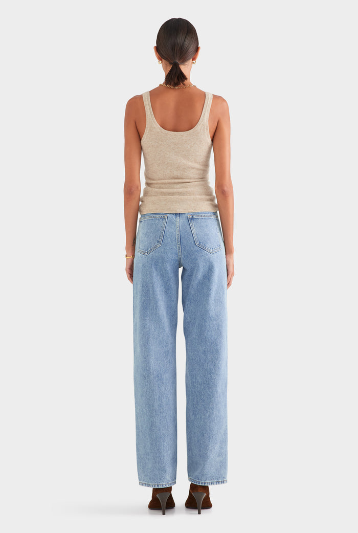 Cashmere Tank - Sand