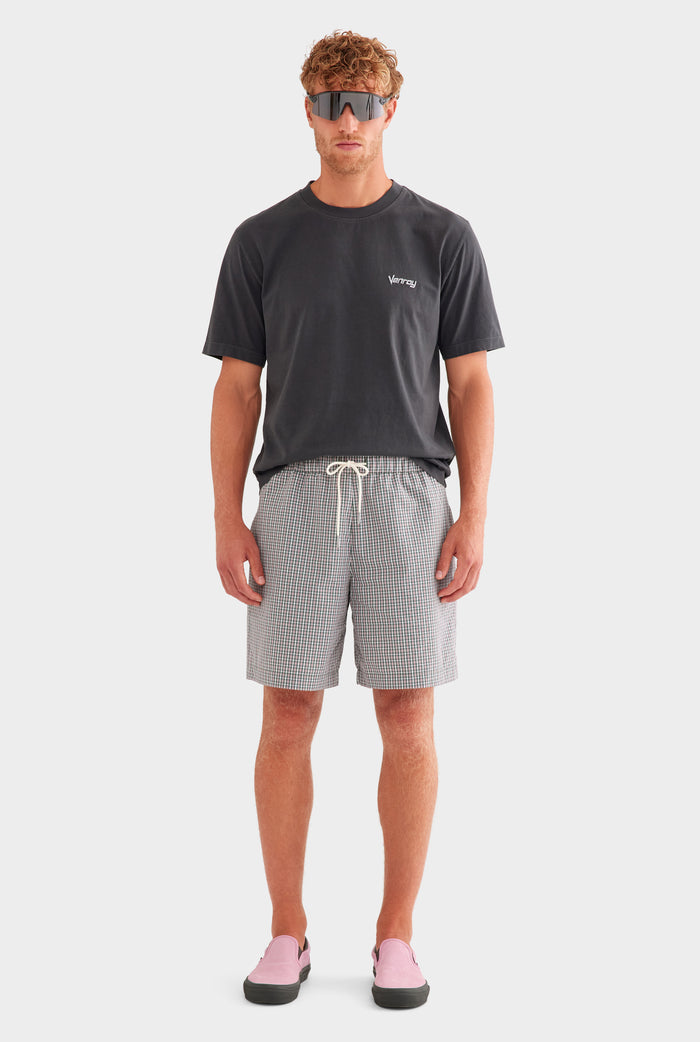 Check Cotton Nylon Short - Multi Check