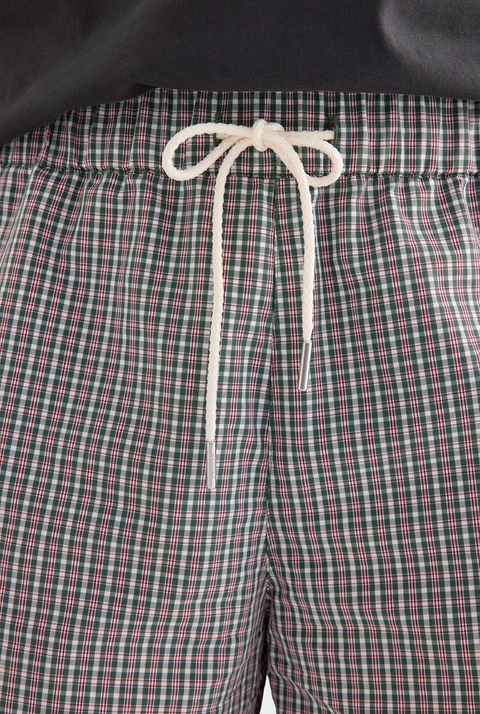 Check Cotton Nylon Short - Multi Check