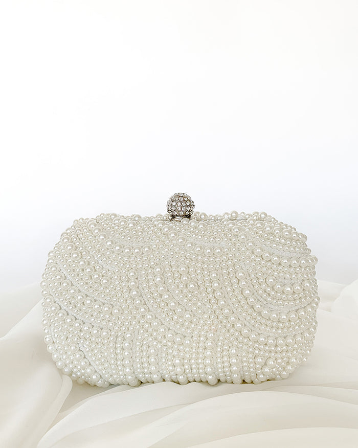 Chiara Pearl Bridal Clutch - Accessory - Wild Laurel