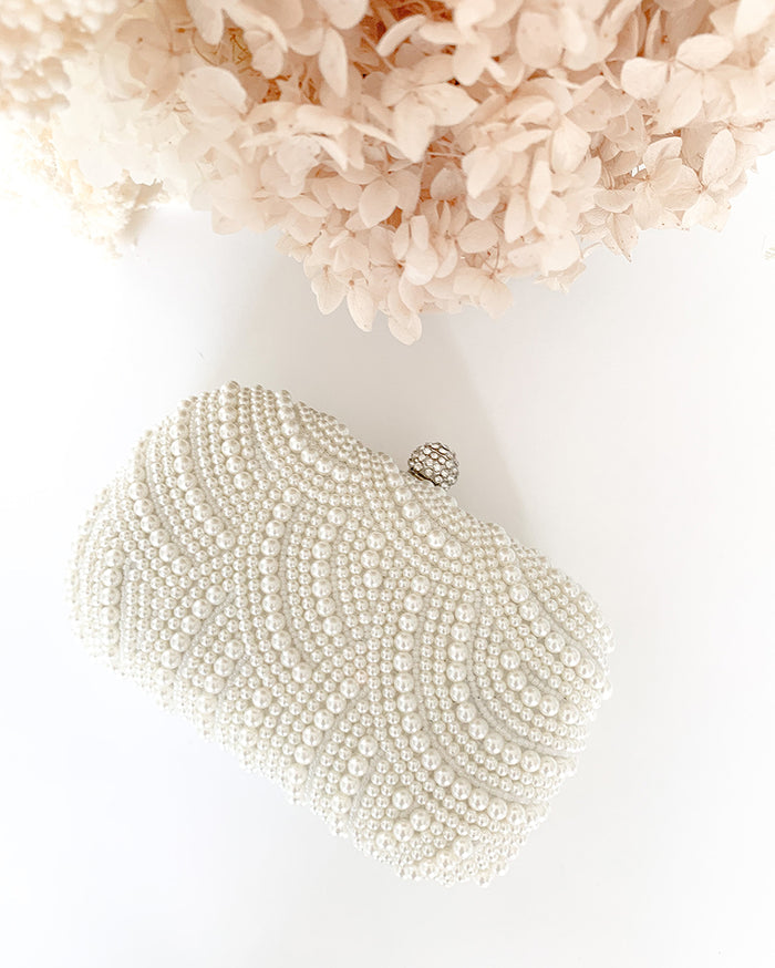 Chiara Pearl Bridal Clutch - Accessory - Wild Laurel
